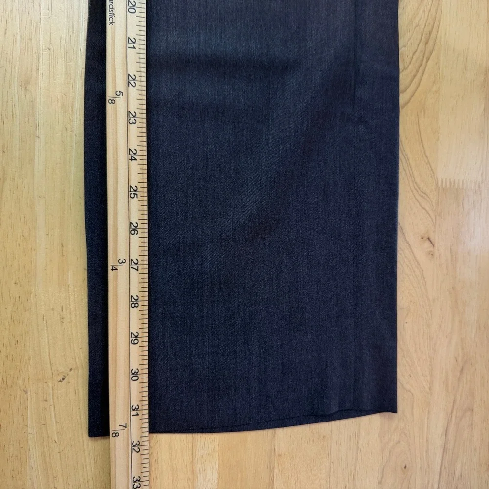 Banana Republic Dress Pants Men 35x32 LANIFICIO CERRUTI Wool Flat Front Charcoal